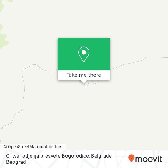 Crkva rodjenja presvete Bogorodice mapa