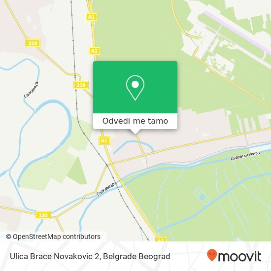 Ulica Brace Novakovic 2 mapa