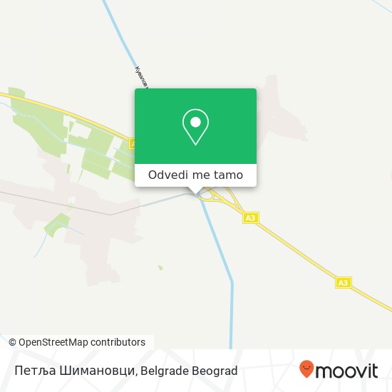 Петља Шимановци mapa