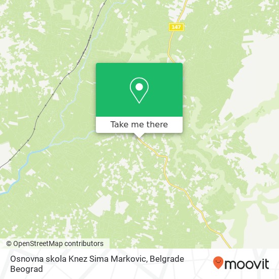 Osnovna skola Knez Sima Markovic mapa