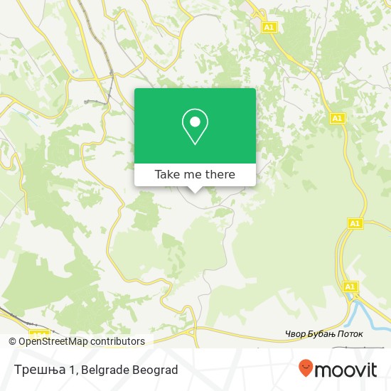 Трешња 1 mapa