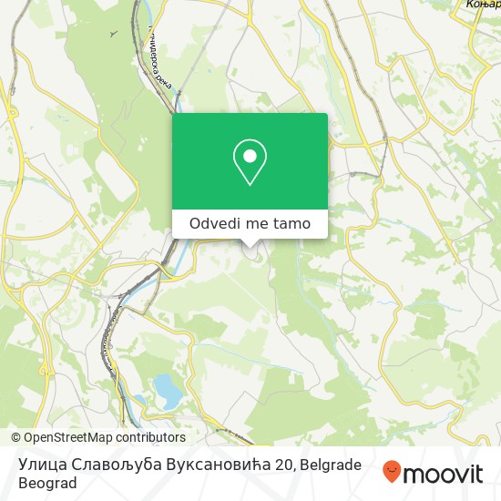 Улица Славољуба Вуксановића 20 mapa