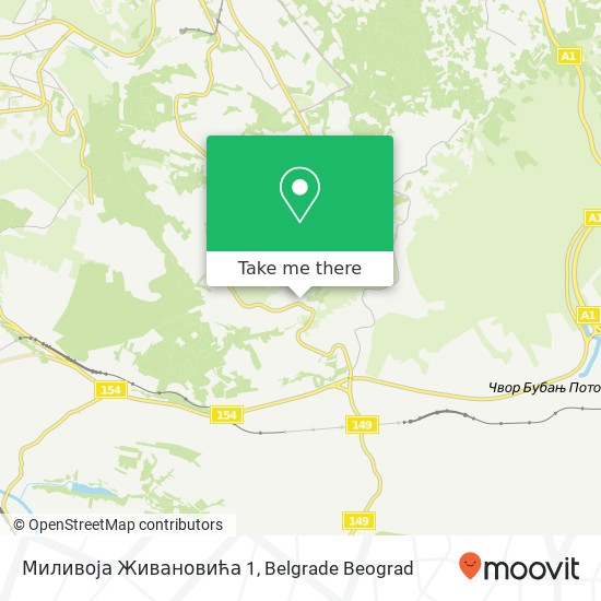 Миливоја Живановића 1 mapa