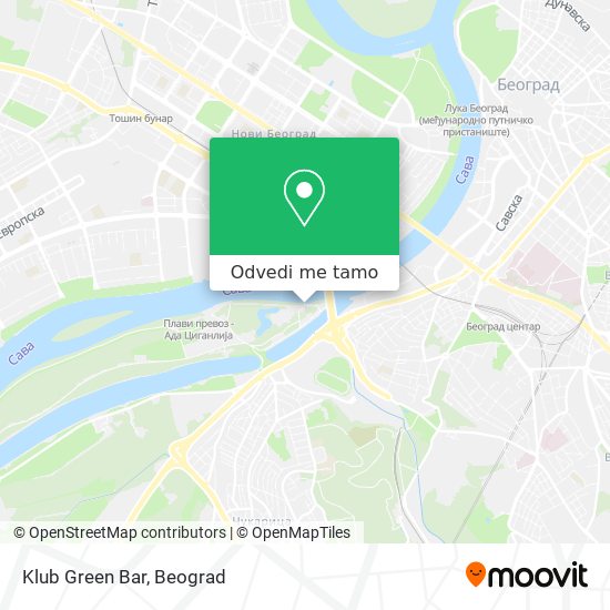 Klub Green Bar mapa