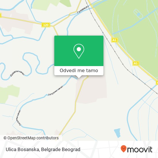 Ulica Bosanska mapa