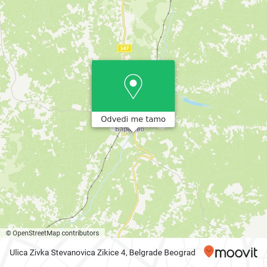 Ulica Zivka Stevanovica Zikice 4 mapa