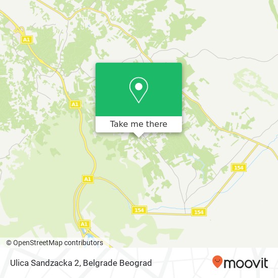 Ulica Sandzacka 2 mapa