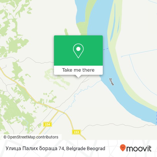 Улица Палих бораца 74 mapa