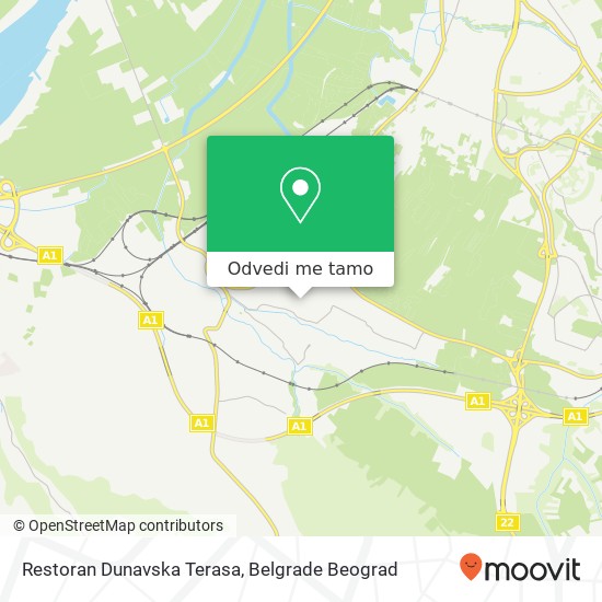 Restoran Dunavska Terasa mapa