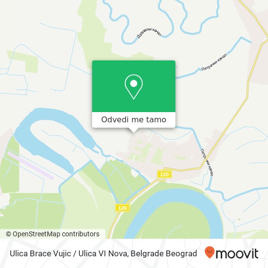 Ulica Brace Vujic / Ulica VI Nova mapa