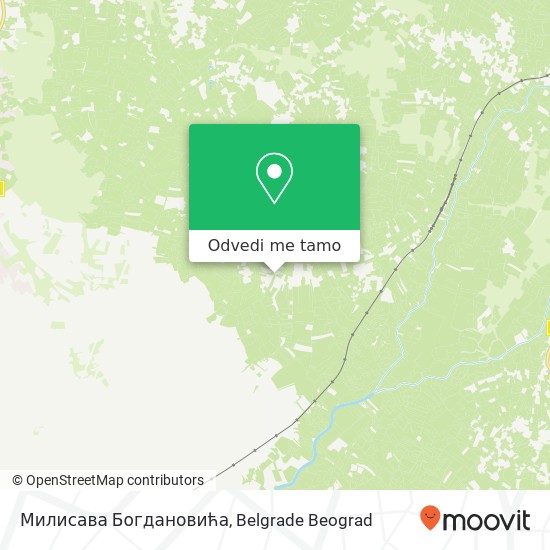 Милисава Богдановића mapa