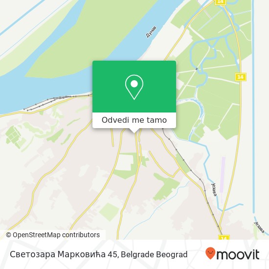 Светозара Марковића 45 mapa