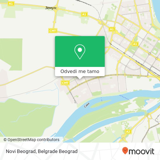 Novi Beograd mapa