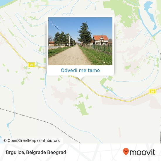 Brgulice mapa