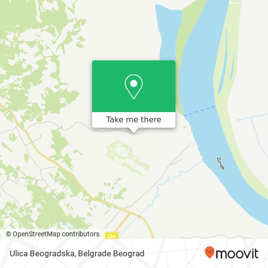 Ulica Beogradska mapa