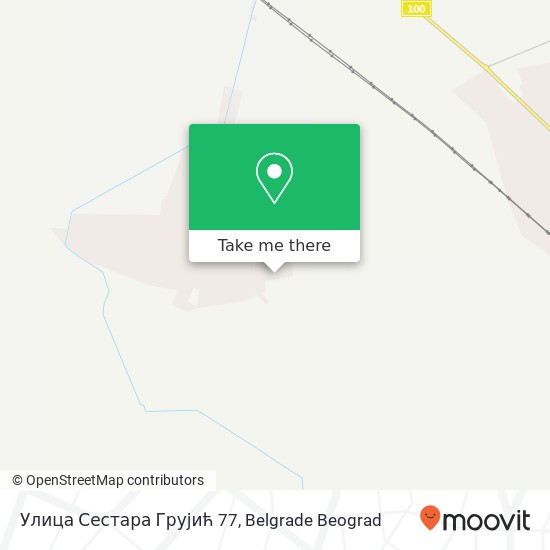 Улица Сестара Грујић 77 mapa