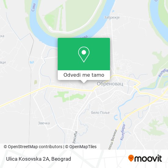 Ulica Kosovska 2A mapa