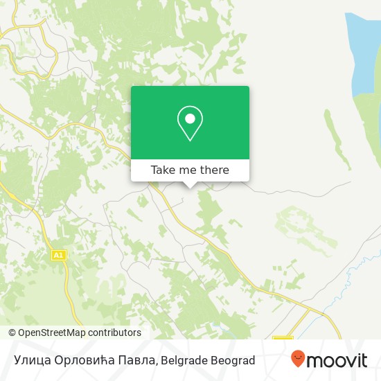 Улица Орловића Павла mapa