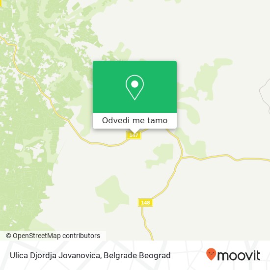 Ulica Djordja Jovanovica mapa