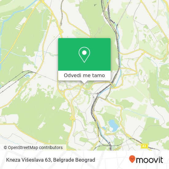 Kneza Višeslava 63 mapa