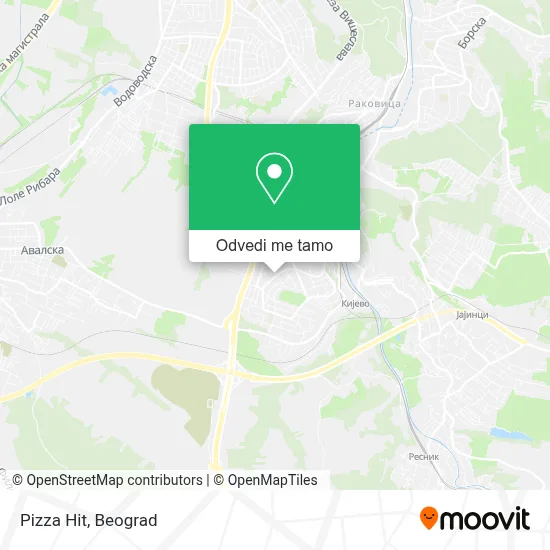 Pizza Hit mapa