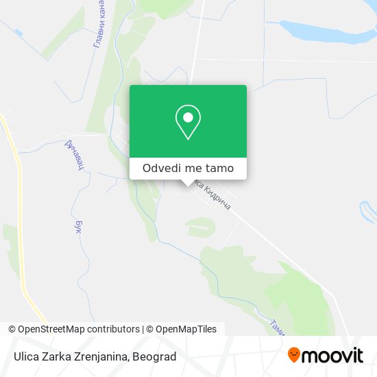 Ulica Zarka Zrenjanina mapa