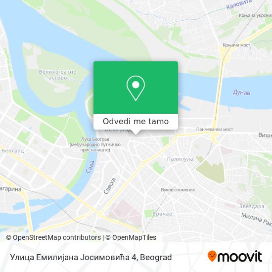 Улица Емилијана Јосимовића 4 mapa