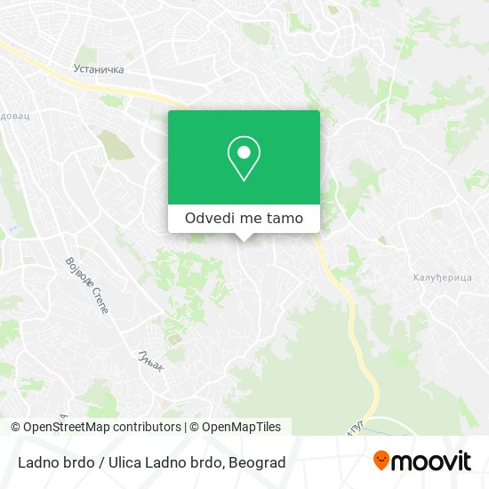 Ladno brdo / Ulica Ladno brdo mapa