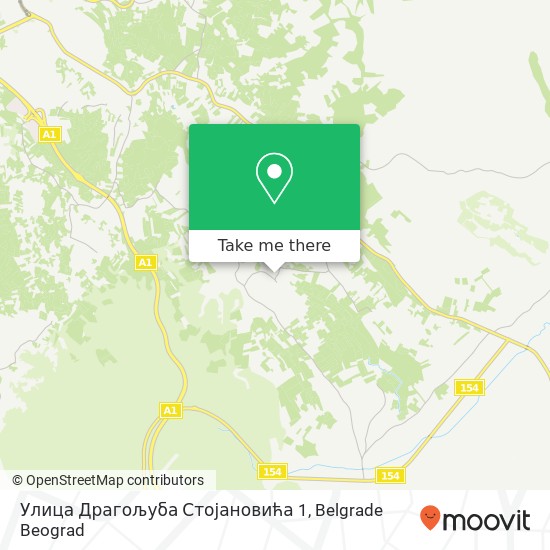 Улица Драгољуба Стојановића 1 mapa