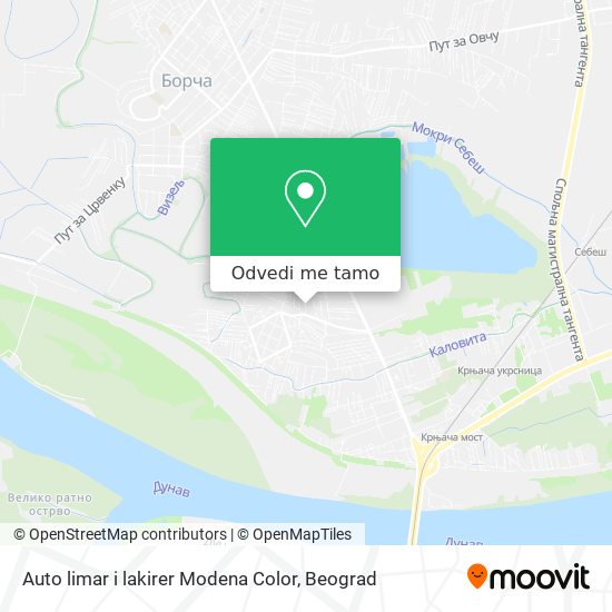 Auto limar i lakirer Modena Color mapa