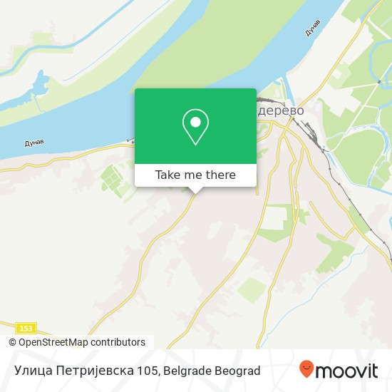 Улица Петријевска 105 mapa