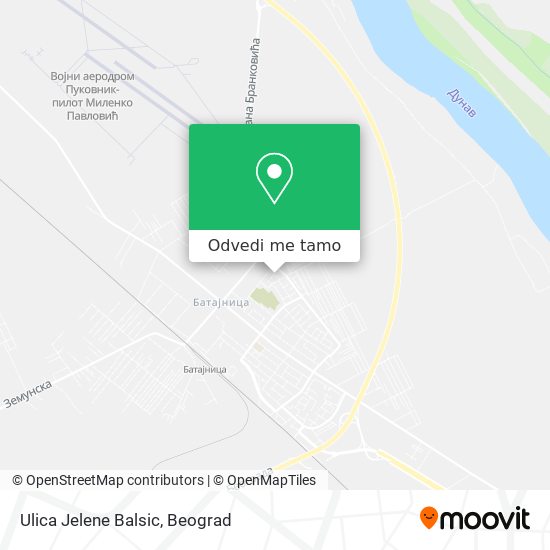 Ulica Jelene Balsic mapa