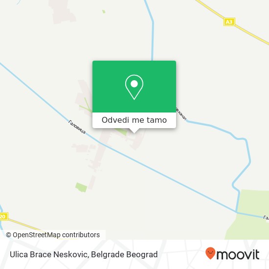 Ulica Brace Neskovic mapa