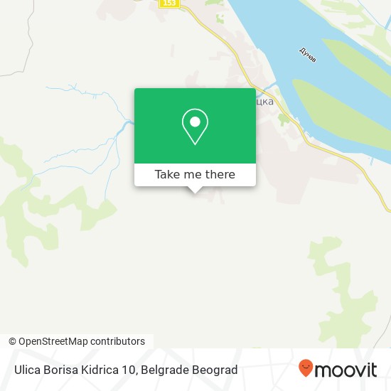 Ulica Borisa Kidrica 10 mapa