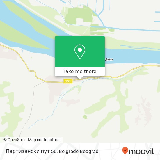 Партизански пут 50 mapa