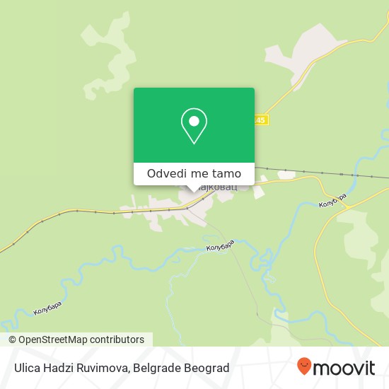 Ulica Hadzi Ruvimova mapa