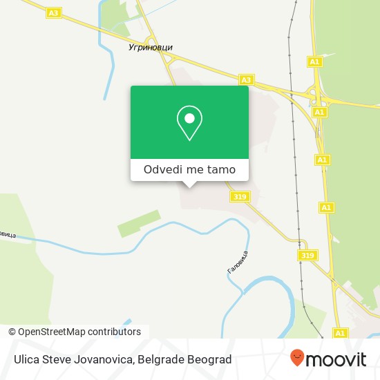 Ulica Steve Jovanovica mapa