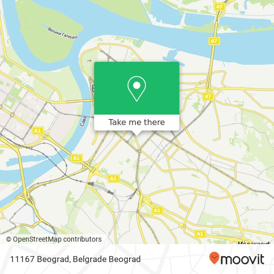 11167 Beograd mapa