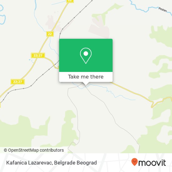 Kafanica Lazarevac mapa