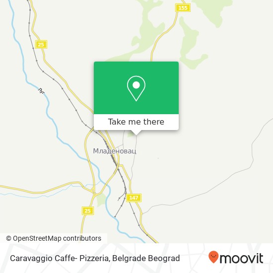 Caravaggio Caffe- Pizzeria, Улица Вука Караџића 11400 Младеновац mapa