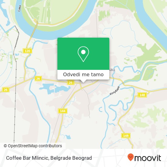 Coffee Bar Mlincic, Улица Војводе Мишића 118 11500 Обреновац mapa