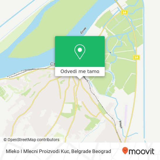 Mleko I Mlecni Proizvodi Kuc, Улица 16. октобра 28 Смедерево mapa