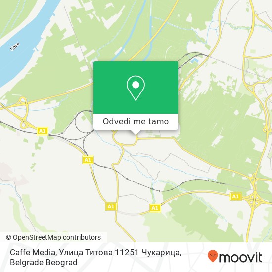 Caffe Media, Улица Титова 11251 Чукарица mapa