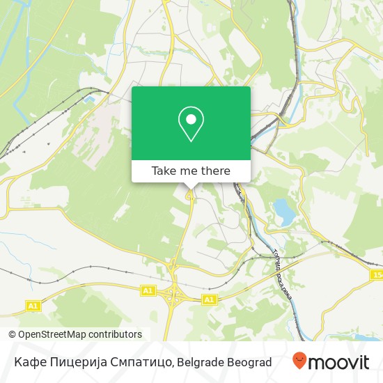 Кафе Пицерија Смпатицо mapa