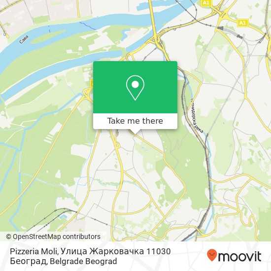 Pizzeria Moli, Улица Жарковачка 11030 Београд mapa