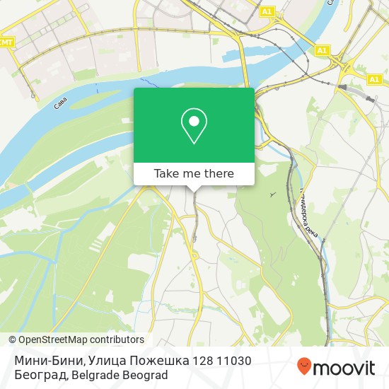 Мини-Бини, Улица Пожешка 128 11030 Београд mapa