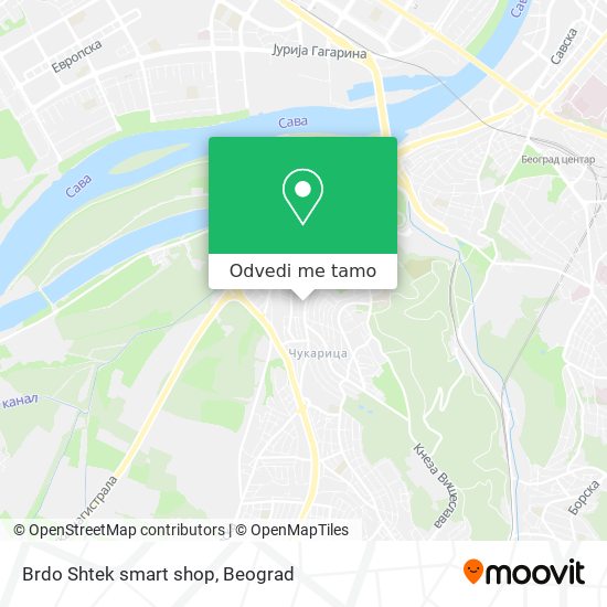 Brdo Shtek smart shop mapa