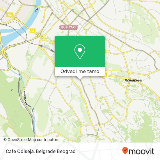 Cafe Odiseja, Улица Војводе Степе 94A 11010 Београд mapa