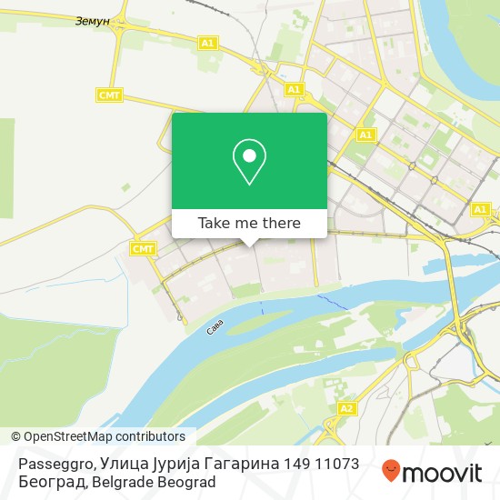Passeggro, Улица Јурија Гагарина 149 11073 Београд mapa