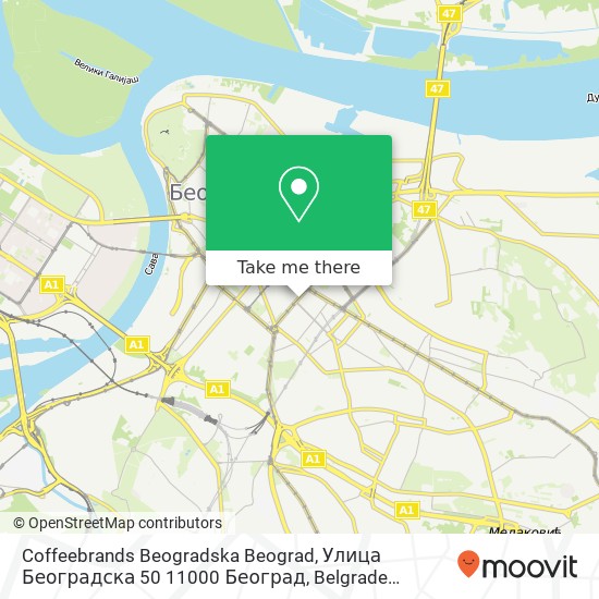 Coffeebrands Beogradska Beograd, Улица Београдска 50 11000 Београд mapa